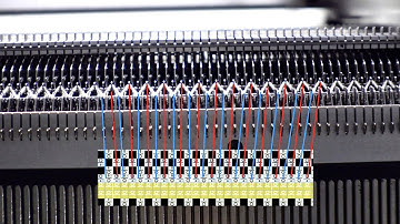 1x1 rib on flat knitting machine （programming course  14）
