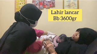 Lahir datang pembukaan 6 cm | Tanpa Dampingan Suami #melahirkan #part2 