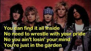 THE GARDEN (LYRICS) GUNS N' ROSES - USE YOUR ILLUSION