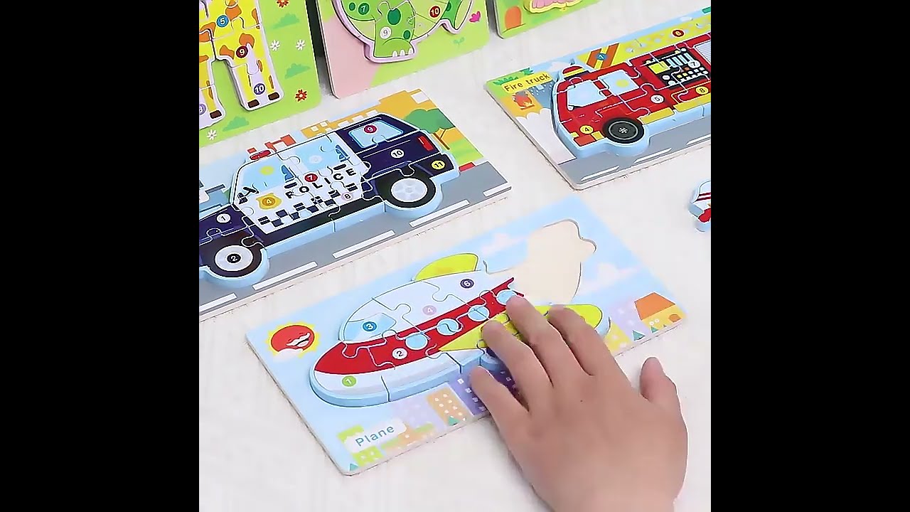 Custom Factory Direct 3d Puzzles Educational Toys Kids Animals Wooden Jigsaw Puzzles For Children