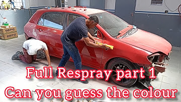 2zzge Nation Runx RSI Full Respray Part 1