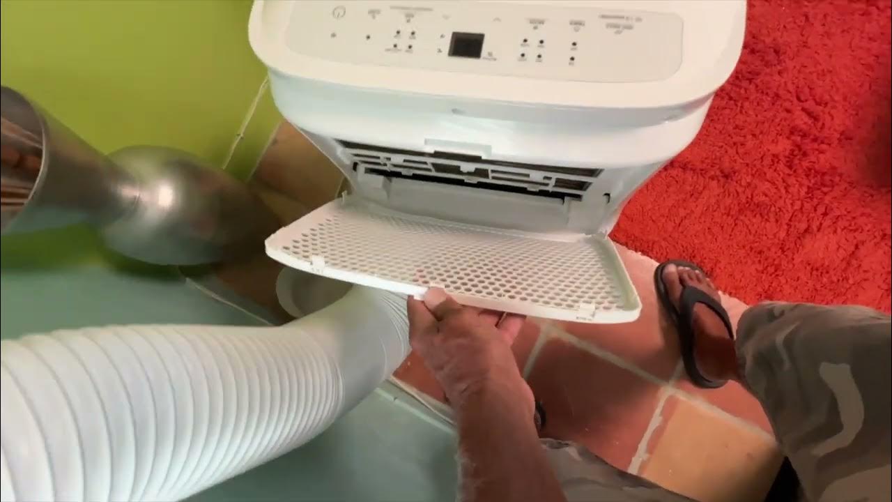 How to remove the filters on a Toshiba Portable Air Conditioner YouTube