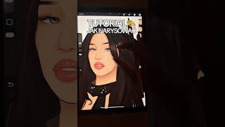 Jak narysować WŁOSY w PROCREATE❤️🎨 Tutorial Sophia z Katseye #procreate #tutorial #tricks #drawing