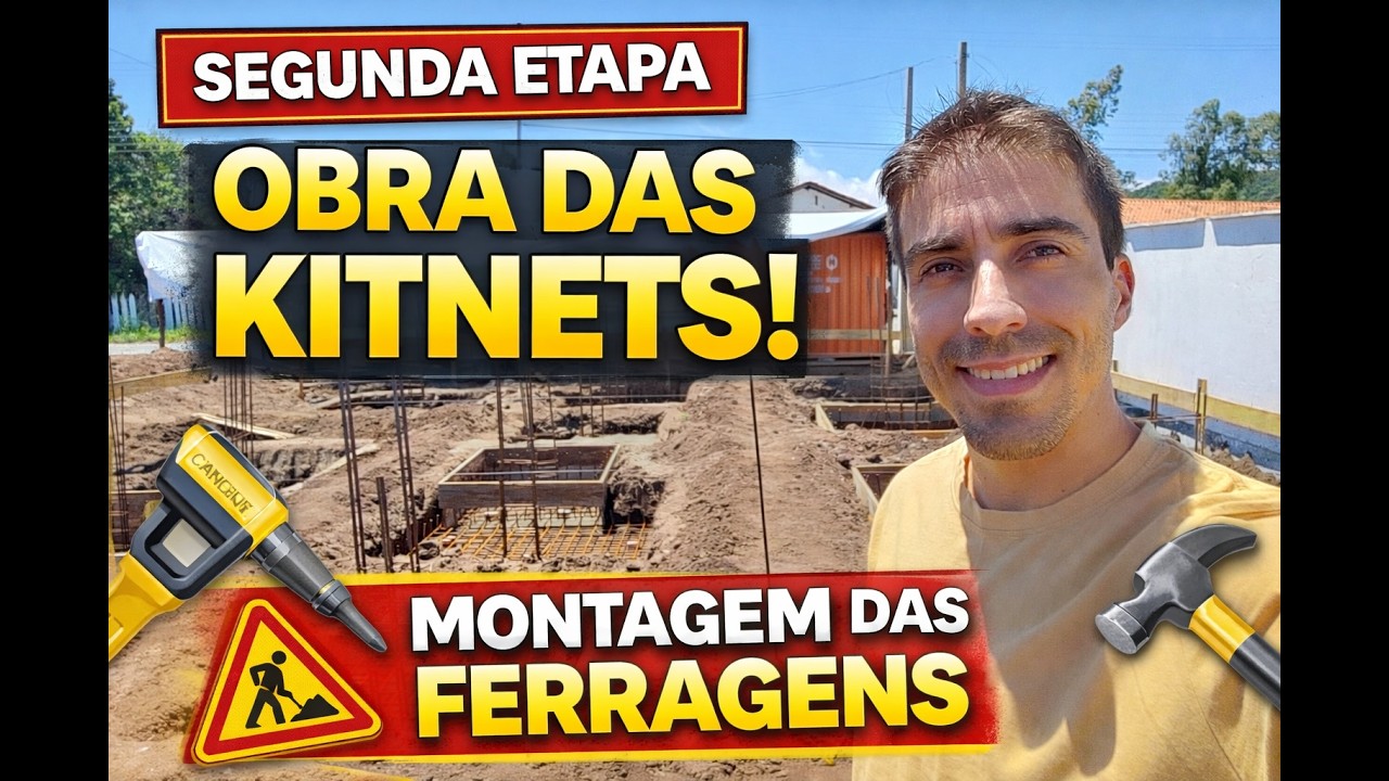 Segunda semana da obra - Fundação das KITNETS