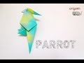 วิธีพับกระดาษ ง่ายๆ - พับ "นกแก้ว" เข้าใจง่าย | Easy but cool Origami tutorial - "PARROT"