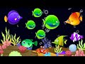 Mozart &amp; Brahms Lullabies🌙💤 Sea Aquarium Animation🐠 Calming Fish💤Baby Sleep Music #sleepmusic #105