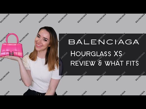 Balenciaga Hourglass XS Top Handle Bag - Black Size