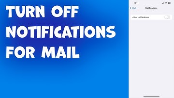 How To Turn Off Notifications For Mail On iOS 16