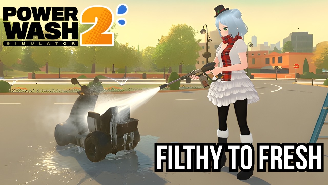 Cleaning a FILTHY Mobility Scooter - Oddly Satisfying PowerWash 2