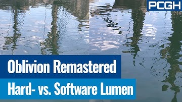 TES IV Oblivion Remastered | Hardware-Lumen vs Software Lumen | Unreal Engine 5 Hardware Ray Tracing
