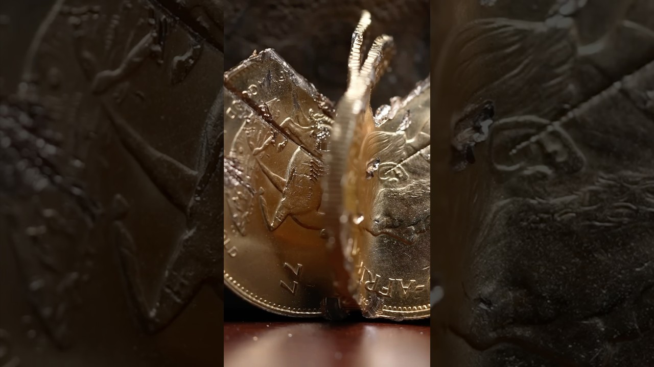 WHY DID WE DESTROY THIS GOLD COIN?! #goldcoin #gold #wealth