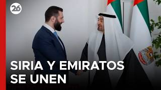 🚨 ENCUENTRO CLAVE | Siria y Emiratos Árabes refuerzan su relación bilateral