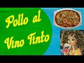 POLLO AL VINO TINTO,   muy fácil #polloalvino #recetas #cocina