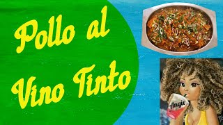 POLLO AL VINO TINTO,   muy fácil #polloalvino #recetas #cocina
