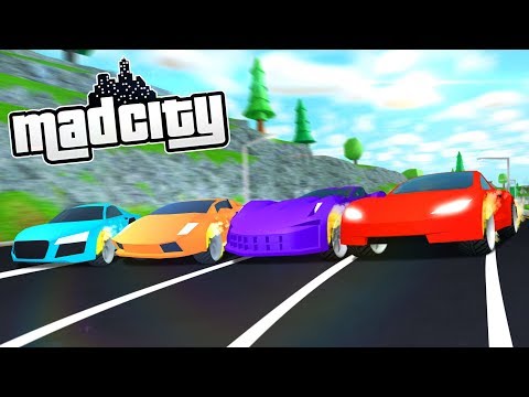 Racing Every Car In Mad City Roblox Youtube