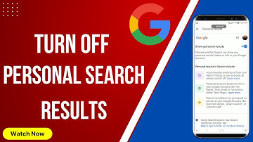 How to Turn off Personalized Search Results in Google - Google