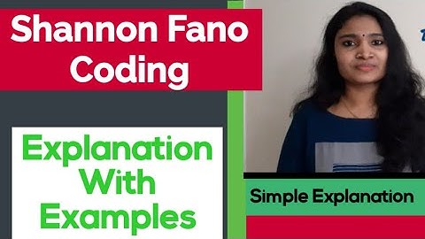 Shannon Fano Encoding| Shannon Coding With Examples| Information Thoery and Error Correctio