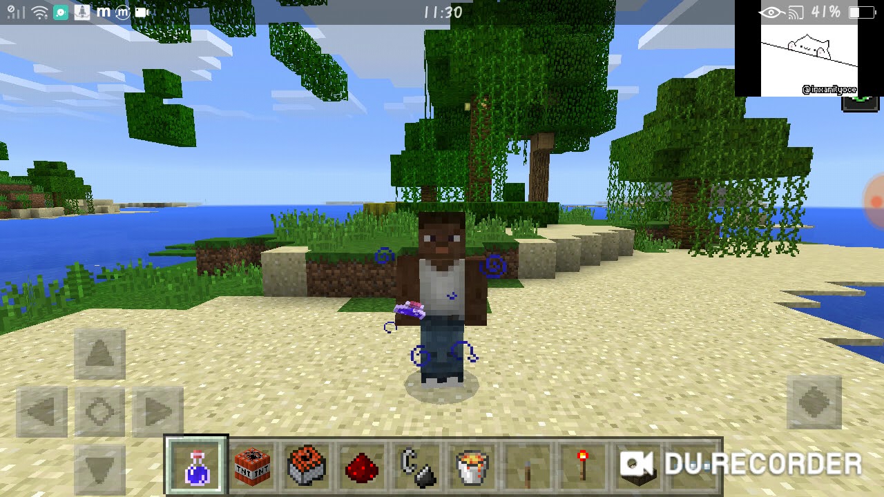 Flying in minecraft pe - YouTube