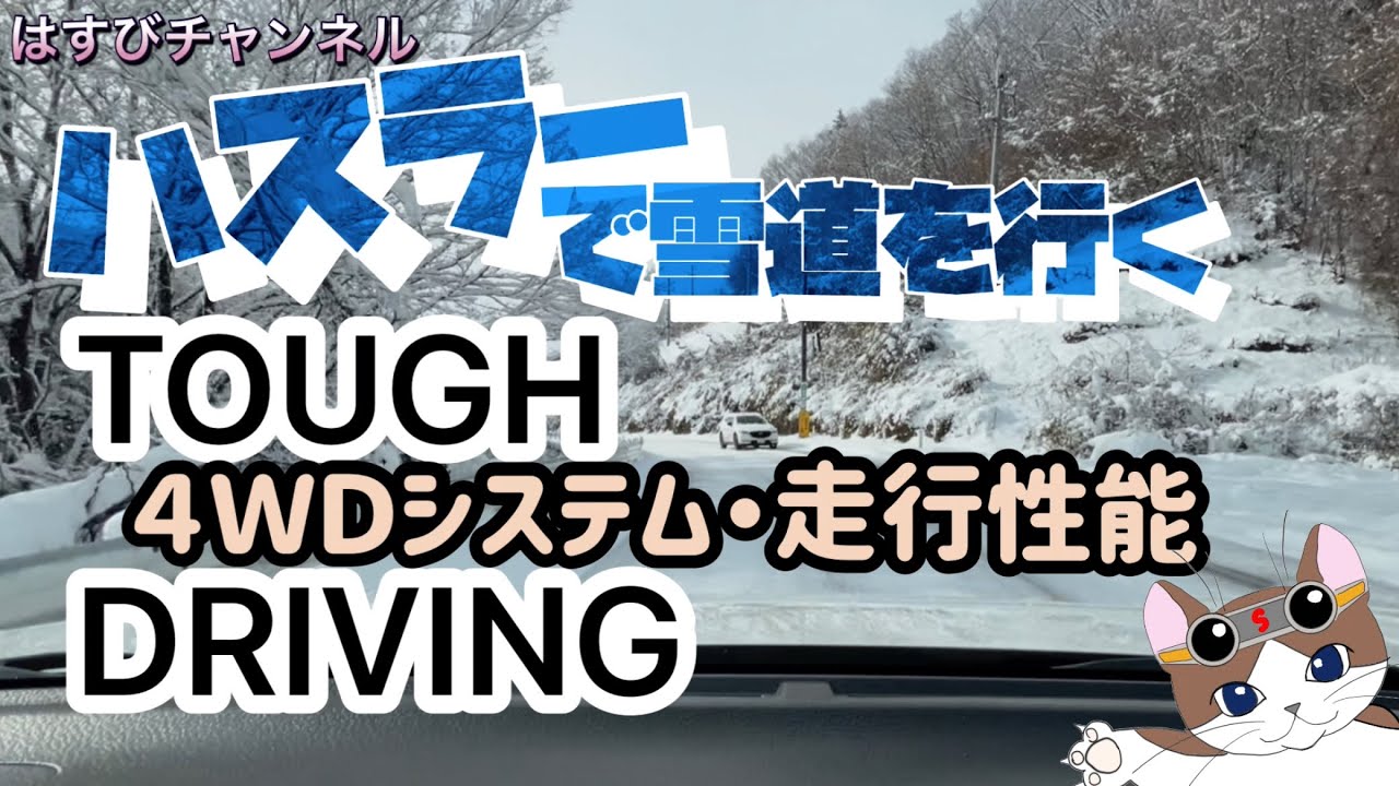 【ハスラーと一緒】ハスラーで雪道を行く TOUGH  DRIVING  4WDシステム・走行性能