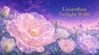 Peaceful Piano & Flute Waltz 🌸 Lisianthus Twilight | Relaxing BGM for Reading, Study & Sleep