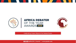 Pan-African Universities Debate Council Awards Ceremony