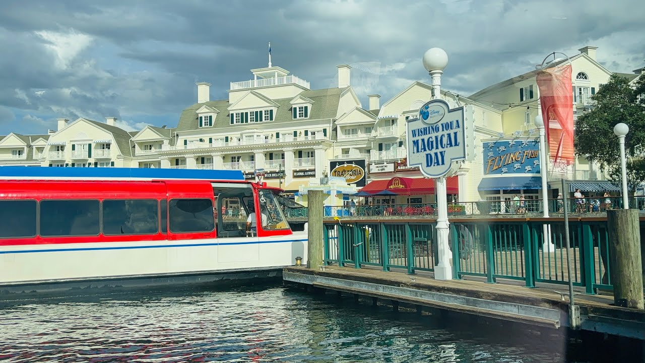 POV Friendship Boat Ride from Epcot’s International Gateway to Disneys ...