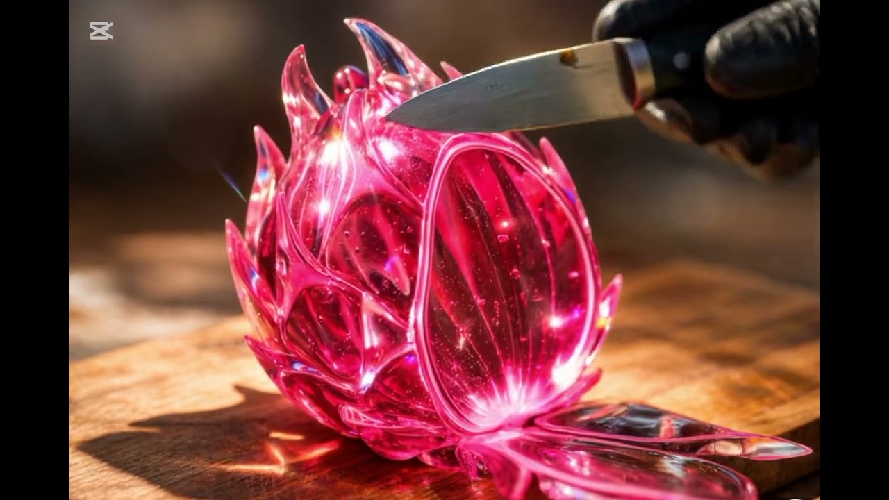 cutting dragon fruit first time in youtube history ignore the editing because its my first video🙂🙌 