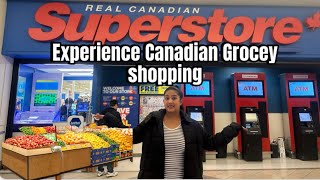 Vlog 1 | Grocery Shopping in Canadian 🇨🇦 Grocery store | Life in Canada 🍁