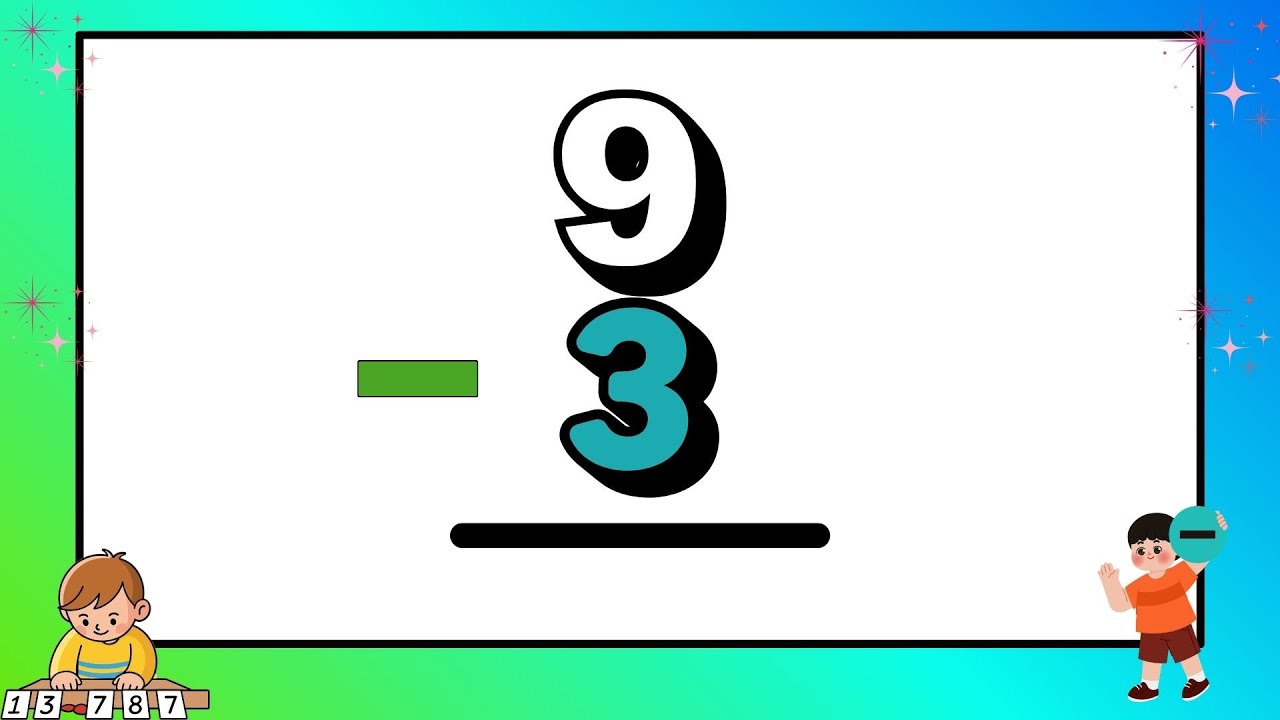 Subtracting with 3 | Fun Math for Kids | Lesson