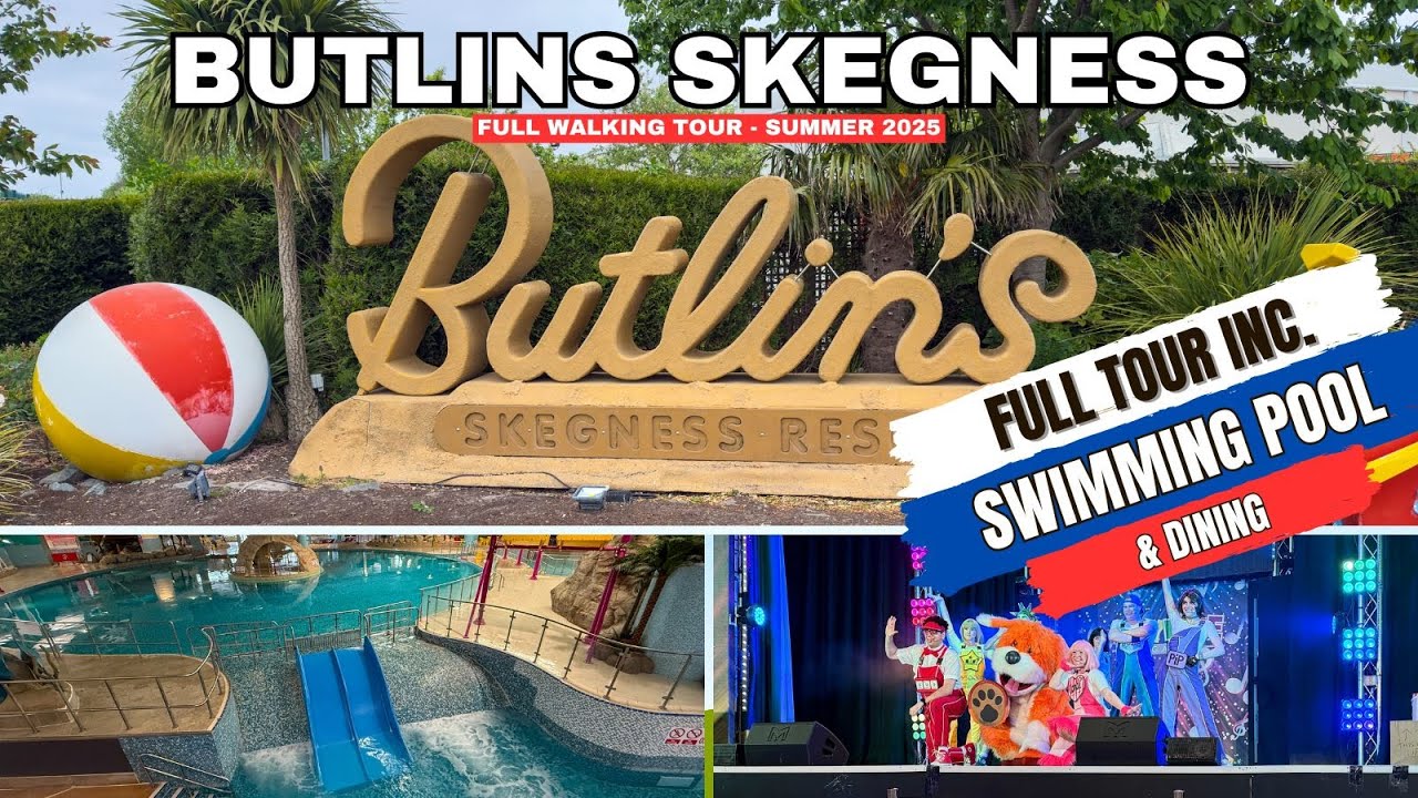 Butlins Skegness - FULL WALKING TOUR - INCLUDING THE SWIMMING POOL 
