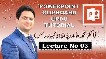 03: PowerPoint Clipboard in 2021 | Microsoft PowerPoint Tutorials in Urdu / Hindi