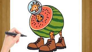 Como Dibujar A Girafa Celeste