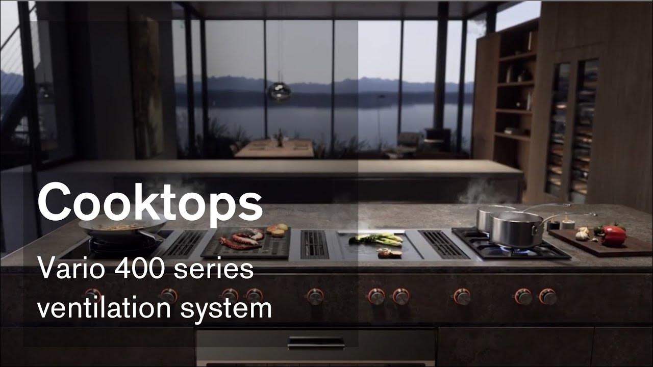 Downdraft Ventilation System with Vario Cooktops 400 Series