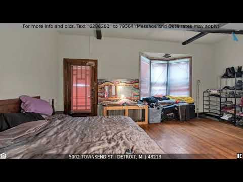 5002 Townsend St, Detroit, MI home video tour