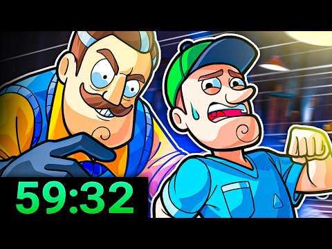 Can YOU Beat EVERY Hello Neighbor Game Under 1 HOUR?