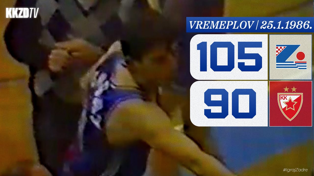 VREMEPLOV | Zadar - Crvena zvezda 105:90 (25.1.1986) | ZDTV
