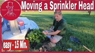 How to Move a Sprinkler Head a Few Feet