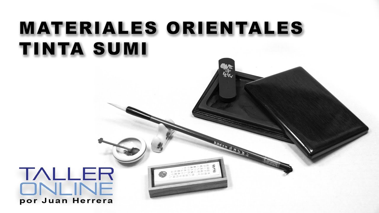 Materiales Orientales La tinta SUMI. Acuarela para Principiantes Sumie