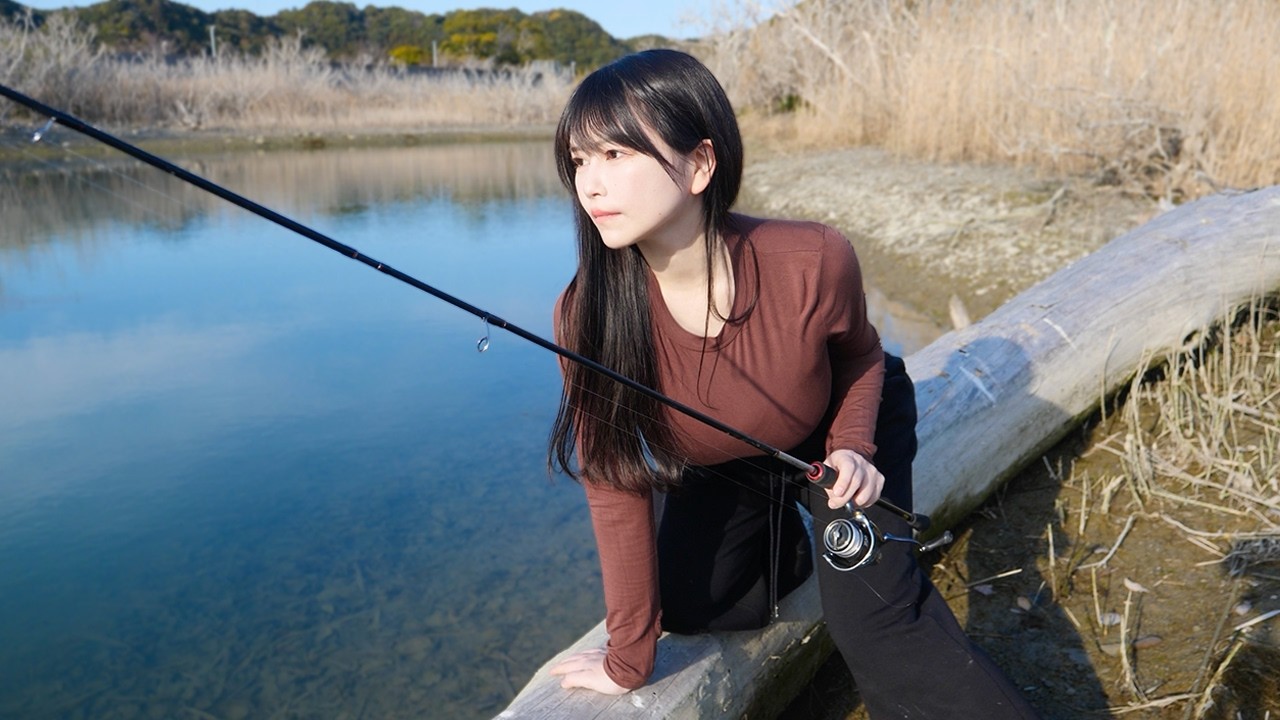 久しぶりの休日、釣りあげる女。