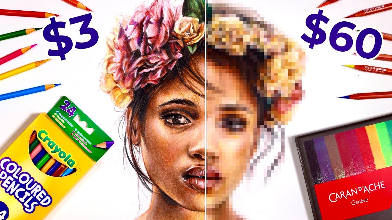 $3 VS $60 Colored Pencils  CHEAP VS EXPENSIVE! Which pencils WIN