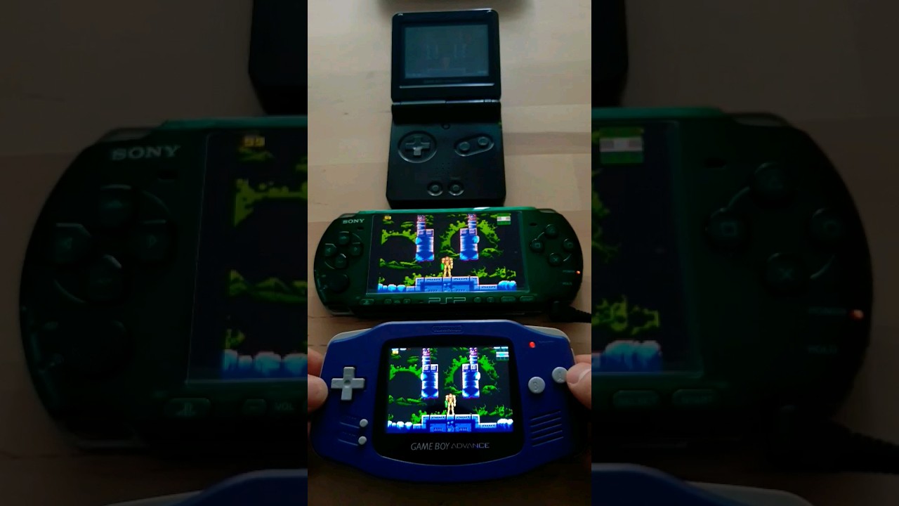 Gameboy SP vs PSP vs IPS GBA