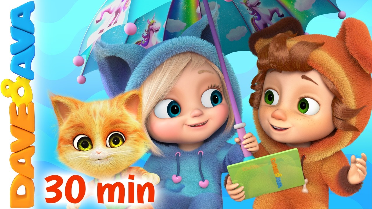 🥰 Rain Rain Go Away | Dave and Ava Nursery Rhymes | This is the Way | Baby Rhymes and Kids Songs 🥰