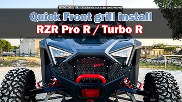 RZR Pro R Front Grill Install
