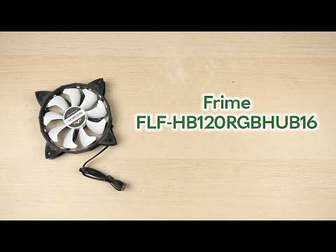 Розпаковка Frime Iris LED Fan 16LED RGB HUB (FLF-HB120RGBHUB16)
