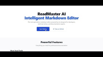 ReadMaster-AI — Markdown Editor with AI capabilities