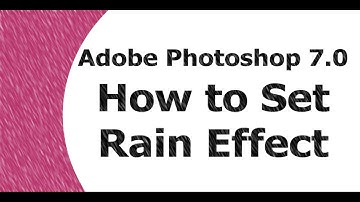 Adobe Photoshop Tutorial Bangla 7.0 Rain Effect