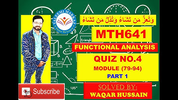 MTH641  Quiz 4 solution by taleemi markaz