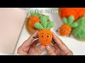 Crochet Carrot Keychain Easy Amigurumi Tutorial Beginner Friendly Step By Step 
