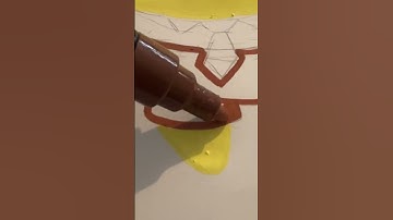 Drawing SpongeBob as Patrick 🔥 with Posca Markers! (#shorts)