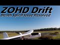 ZOHD Drift CG Death Spiral Issue Solved